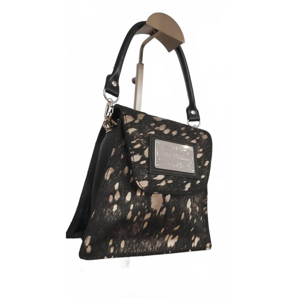 NEW BELLE D'AMOUR women's the kiki handbag in black/gold